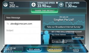 SingNet 500Mbps WiFi SANFrancisco